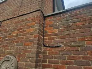 cable into the house