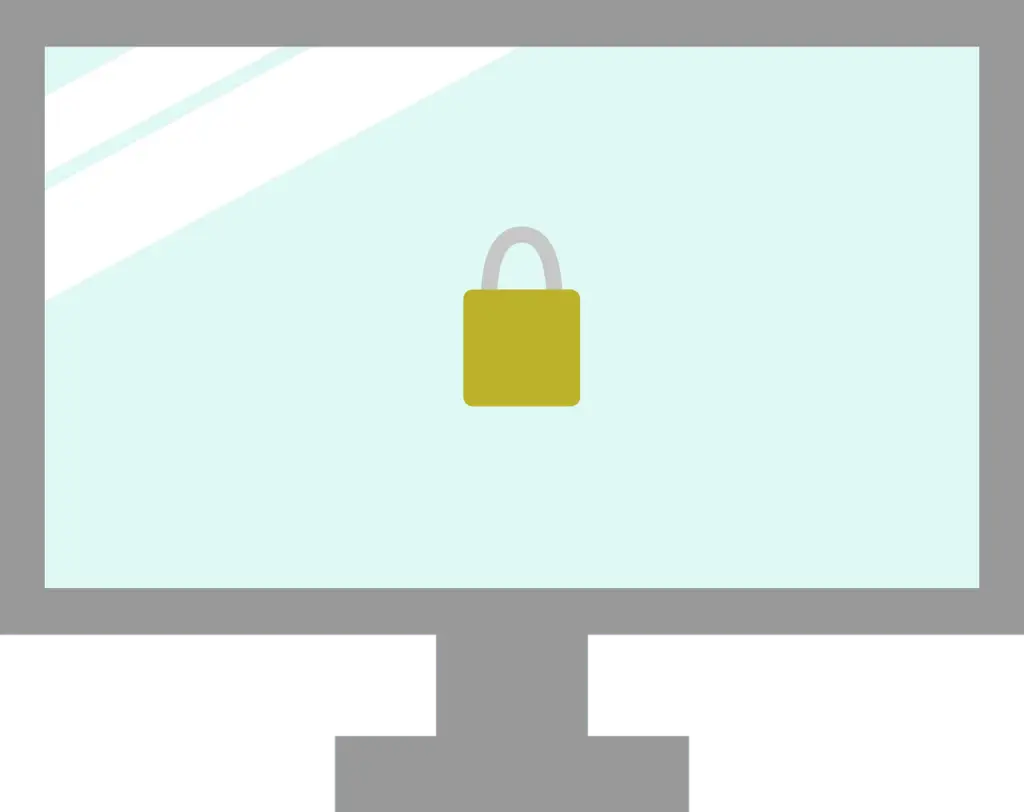 Free security lock protect vector